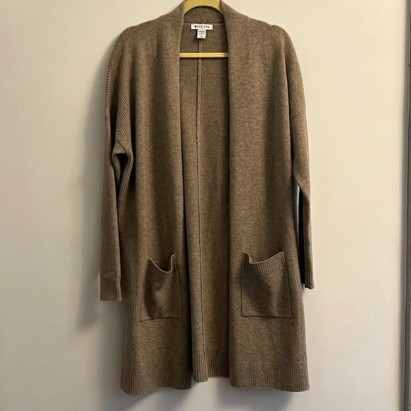 Athleta Sweaters - Athleta Spirit Wool/Cashmere long Cardigan - Oatmeal- Size M